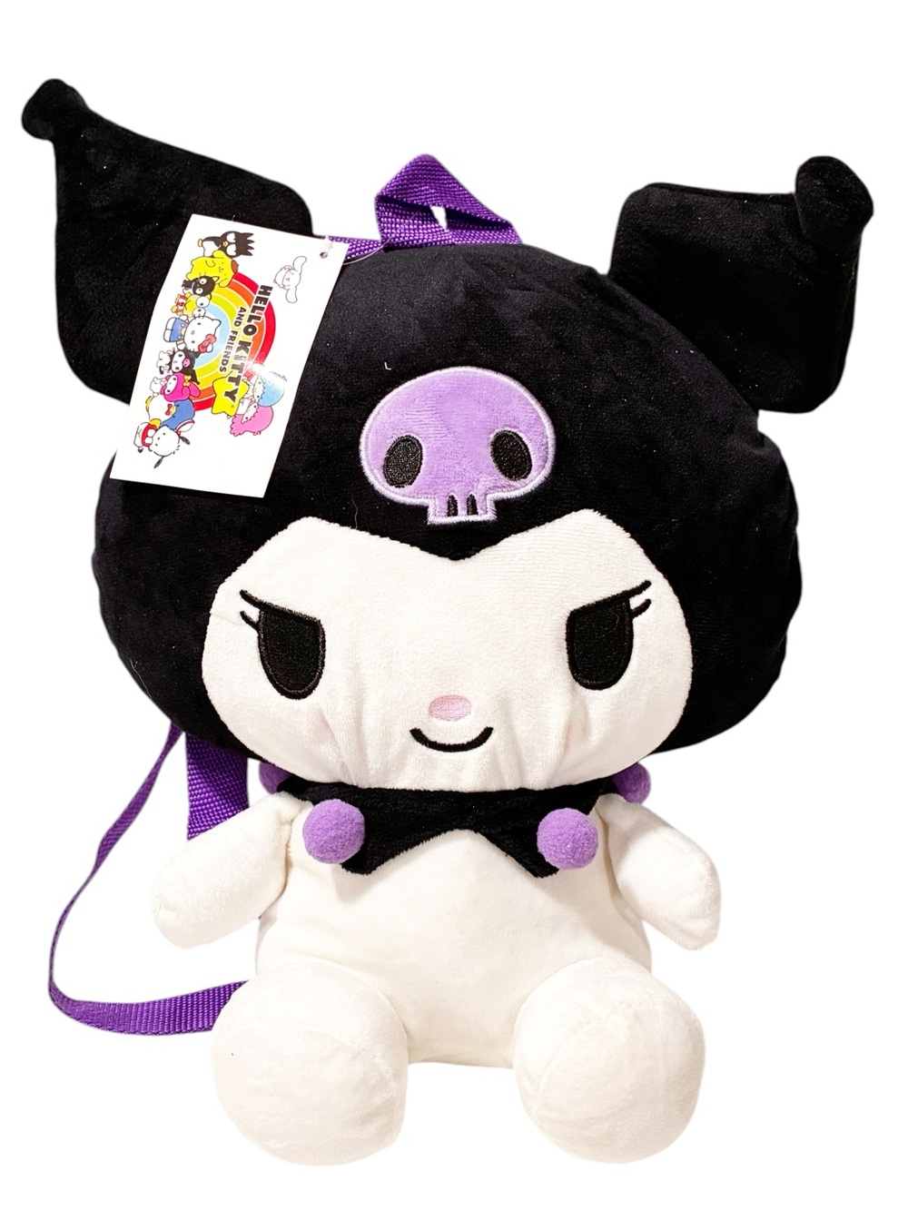 Sanrio Hello Kitty Kuromi 15" inches Plush Backpack NEW Licensed Item